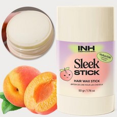INH 헤어 왁스 스틱 마감 스무딩 비건 롤러 | 지저분하지 않은 여행 친화적인 플라이어웨이 프리즈 스타일링 제품. 1.76온스, INH 헤어 왁스 스틱 마감 스무딩 비건 롤러 | 지저, 50g, 1개