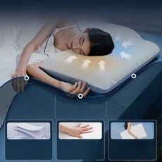 메모리 폼 깊은 수면 베개 목 경추 꿀잠 푹신 코튼 면, 딥슬리핑베개-낮은베개 (8cm)(23년 ), 1개