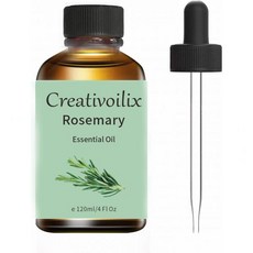 로즈마리 에센셜 오일 4온스 순수 디퓨저 및 아로마테라피용 120mL, 로즈마리 에센셜 오일 4온스 순수 디퓨저 및 아로마테라