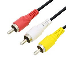 3RCA AV 연결 케이블 선 1.5M, 1개