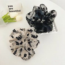 볼륨빅플라워머리끈