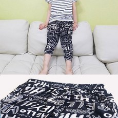 [미미사몰] 아동용 아이스쿨바지 츄리닝 잠옷대용 배기팬츠 쿨바지9부(3세~8세용)