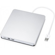 미국배송 MthsTec USB 2.0 외장형 슬림 DVD RW/CD RW 버너/라이터/리라이터 드라이브(데스크탑/노트북용, 단일옵션