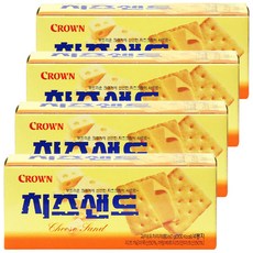 크라운 치즈샌드, 60g, 4개