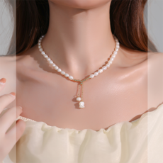 펜던트담수진주목걸이
