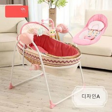 DW 스마트진동바운서 유아바운서 요람 휴대용침대 바운서, 디자인A