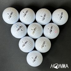 혼마 HONMA 골프 로스트볼 모음, A-등급 화이트 10구, 1개, 10개