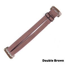 리프팅밴드 얼굴 타이트닝 조절식 눈 눈썹 헤어 스트랩 밴드 주름 방지 Bb 클립 가능, double brown, 1개
