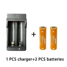 14500 충전식 리튬 이온 배터리 손전등 배터리 LED 장난감 및 충전기 3.7V 8800mAh 신제품, 1) green, 1개, 1개입