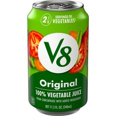 브이8 오리지널 베지터블 주스 캔, V8 오리지널 100% 야채 주스, 162.7ml (5, 473ml, 6개