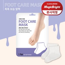 매직브라이트 촉촉한 보습 발팩 (10매) 풋 각질 케어 패드 마스크 발보습, 티트리 발팩, 1개, 10개입
