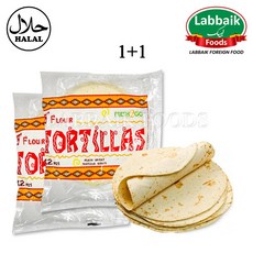 Fresh2Go Tortillas (Roti) 8 inch (12pcs) (1+1) 또띠아 8인치, 576g, 1세트