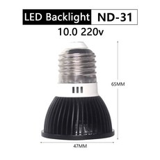 파충류 UVB UVA 빛 에너지 절약 눈 보호 LED 램프 프로 거북이 갈기 사자 자외선 칼슘 태양 110/220V, 10.0 220V, 1개