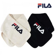 휠라 공용 로고 보아 퍼 목도리 FS3KNB6361X, BLK/000