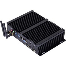 HUNSN 팬리스 산업용 컴퓨터 IPC 미니 PC Windows 11 또는 Linux 우분투 인텔 I7 10510U 10610U 10610U IM03 VGA HDM, I7 10510U/10610U, 32G RAM 128G SSD 1TB HDD, 32GB