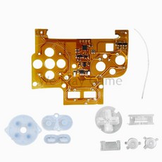 게임보이 컬러용 플렉스 케이블 GBC 버튼 라이트 어셈블리 LED 컬러 모트 키트, with button rubber, 01 with button rubber, [01] with button rubber, 1개