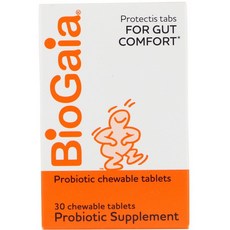 BioGaia 프로바이오틱 보조제 레몬 향 30 츄어블정, 1개, 상세내용참조