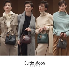 [Burda Moon]부르다문화이트 3way 소가죽 토드백+태슬키링