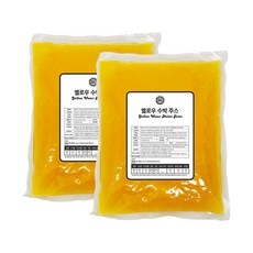 [증정][업체발송] 에코베라 옐로우 수박 주스 1kg 2개세트