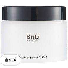BnD 겨드랑이 팔꿈치 VIO Y존 미백크림 100ml, 혼합색상, 9개