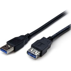 스타텍 6ft 블랙 슈퍼스피드 USB 3.0 Extension 케이블 A AM F 2m 3 암수 Ext 코드 5Gbps USB3SEXT6BK 261082, 6.5 ft_Black - ext-a3