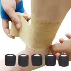 HB153 훅그립테이프 5cm 볼링테이핑 그립 크로스핏테이프, 블랙, 5개
