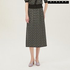 시슬리 꽃무늬 자카드 스커트 SAKS33231 BK