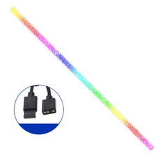1pc 다이아몬드 크리스탈 라이트 바 RGB 섀시 장식 라이트 바 LED 자기 조명 바 5V 3 핀 아르브 지원 Aura Sync