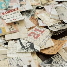 빈티지 레트로 디자인 페이퍼 트레싱지 미니페이퍼북 다꾸, 1.어린시절(SMA334-1)
