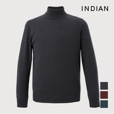 [인디안.] [INDIAN] 남성 하프터틀넥 티셔츠_MIEBHXF8301