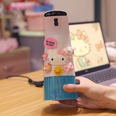 동물 캐릭터 자동 손세정제 디스펜서 분사량 조절형, 조절 가능한 폼 볼륨 버전 KT