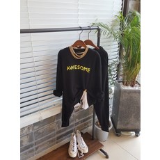모노타임 어썸 트레이닝 맨투맨 조거 팬츠 상하의 세트