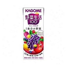 카고메 야채 생활 100 베리 샐러드 200ml 종이 팩×48개입(2 케이스), 2개