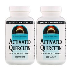1+1 소스내츄럴스 퀘르세틴 1000mg 브로멜라인 300mg 200정, 2개