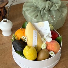 원형박스 대전 세종 청주 오송 추석선물세트 첫인사상견례 기업선물세트 명절 한가위과일바구니, 1개