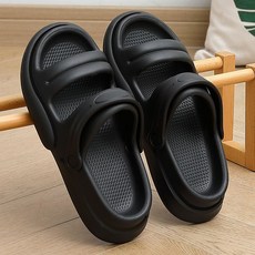 코코넛 슬리퍼 플랫폼 샌들 착용 남성용 아웃도어 여름 해변 폭신한 통굽 남여 공용