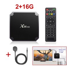 X96mini 새로운 안드로이드 9.0 스마트 TV 박스 X96 미니 S905W 쿼드 코어 지원 2.4G 무선 WIFI 미디어 박스 셋톱 박스, Model_2G16GwithIRcable - 미니미디어박스