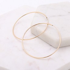 14k파이프링귀걸이