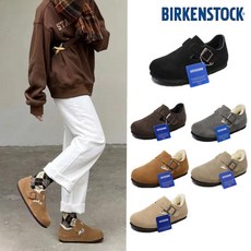 버켄스탁 런던 남여공용 시어링 스웨이드 레더 털슬리퍼 London Shearling 좁은발볼 상품 이미지
