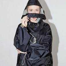 [엔오티] OVERSIZED RAIN COAT [BLACK]