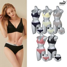 [푸마] 노와이어 에어드라이셀 브라팬티 3종 세트 택일