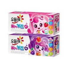 빙그레 요플레 짜먹는 키즈 240g 딸기 1개+포도 1개