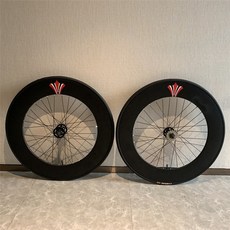 trek자전거 입문용 트렉 MTB 알루미늄 합금 700c fixie 자전거 포함 타이어, 단일 90mm 휠, 검은색