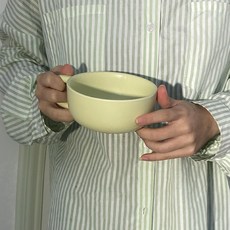 도자기 핸드메이드 대리석 느낌 마블링 요거트볼 스프 그릇 시리얼 볼, 8L