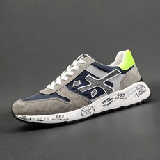 PREMIATA 남성용 통기성 캐주얼 신발 라이트닝 스케이트보드 러닝화 학생 커플 야외 스니커즈 Eur40-43 패션