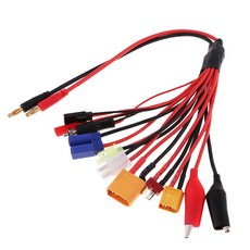 STK 10 in 1 다기능 충전기 어댑터 케이블 지원 xt60 xt90 ec5 jst futaba