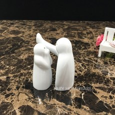 벽치기후추통 로맨틱한 도자기 밀치기 후추통 양념통, 벽 드럼 후추 소금 통개