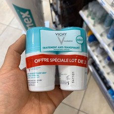 비쉬 데오드란트 48H 안티트랜스피런트 50ml x 2 VICHY DEOD ANTI TRANSP 2BILLES 50ML X, 2개