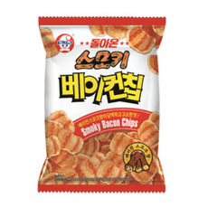 빙그레 돌아온 스모키 베이컨칩, 70g, 20개