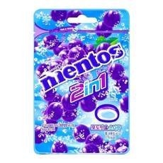 멘토스 2in1 그레이프소다향 3개 (WC0082B), 45g